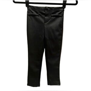 NWOT 4T Black Faux Leather Pants Leggings